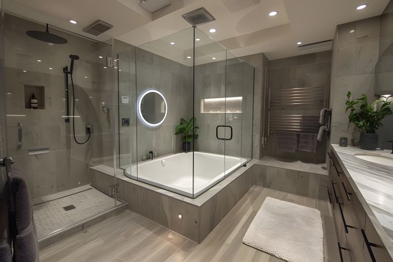 New Bathtub in a Modern Bathroom